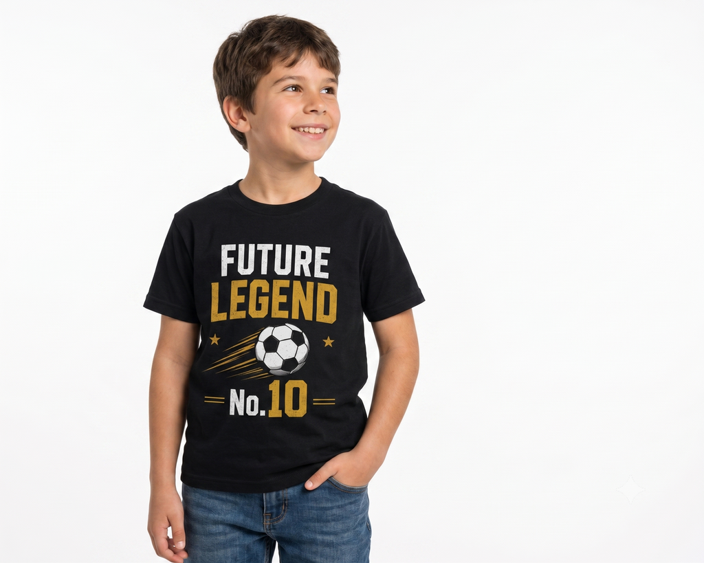 Yellow Roses Match Day Legend & Future Legend No.10 Father Son Matching T-Shirt Combo