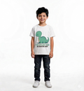 Toddler Boy's Cute Teal Dinosaur T-Shirt - "The Littlest Dino"