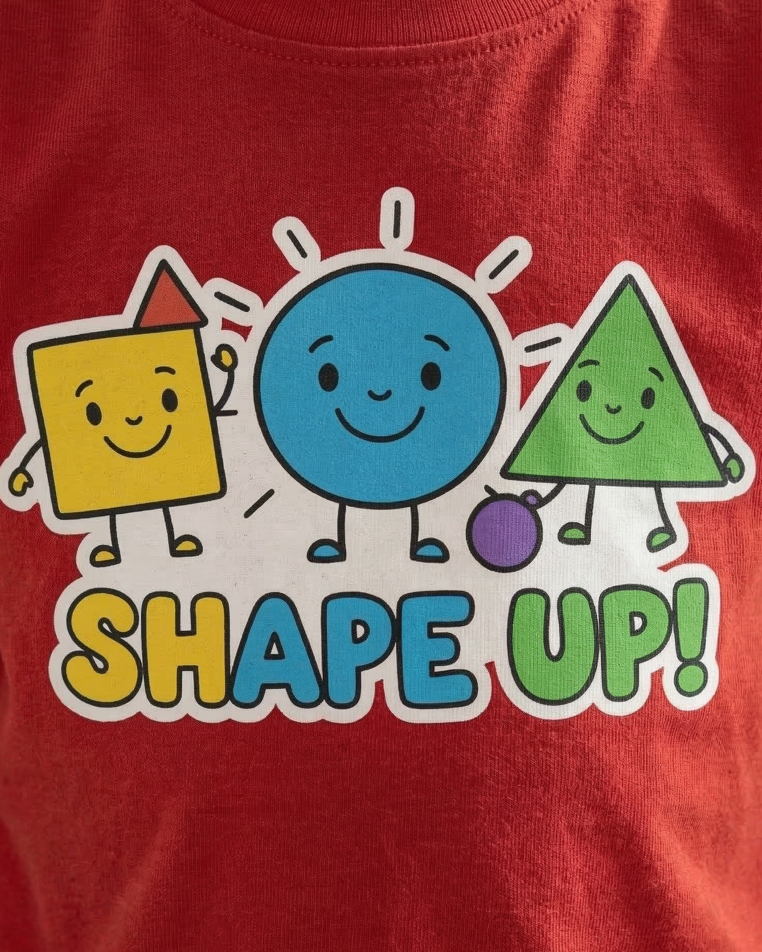 Shape Up Kids T-Shirt | Fun Geometry Learning Tee for Boys & Girls