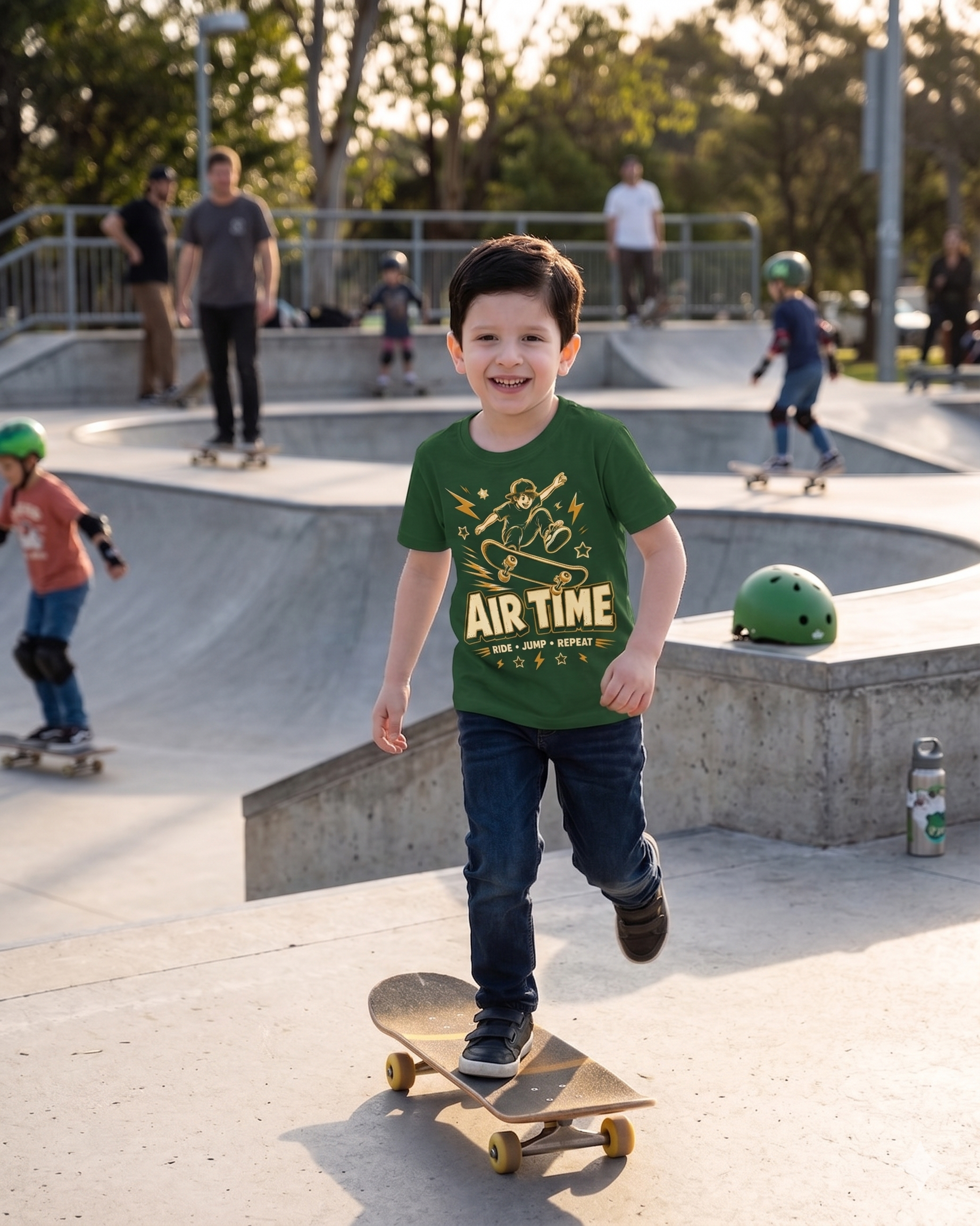 AIR TIME Jr. Boy – Green Day Skating T-Shirt
