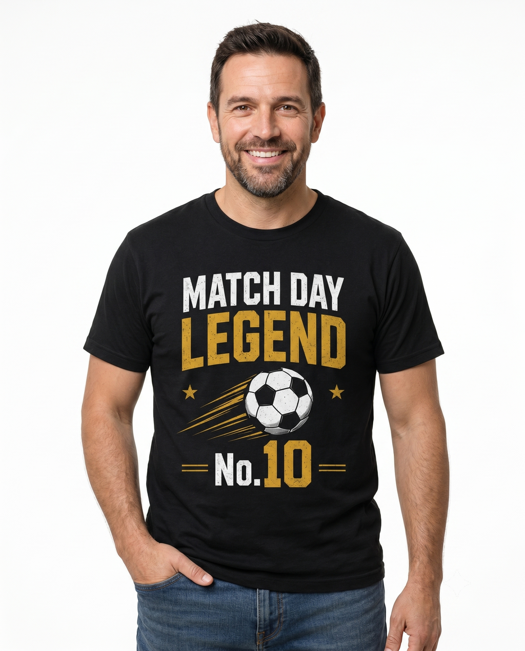 Yellow Roses Match Day Legend & Future Legend No.10 Father Son Matching T-Shirt Combo