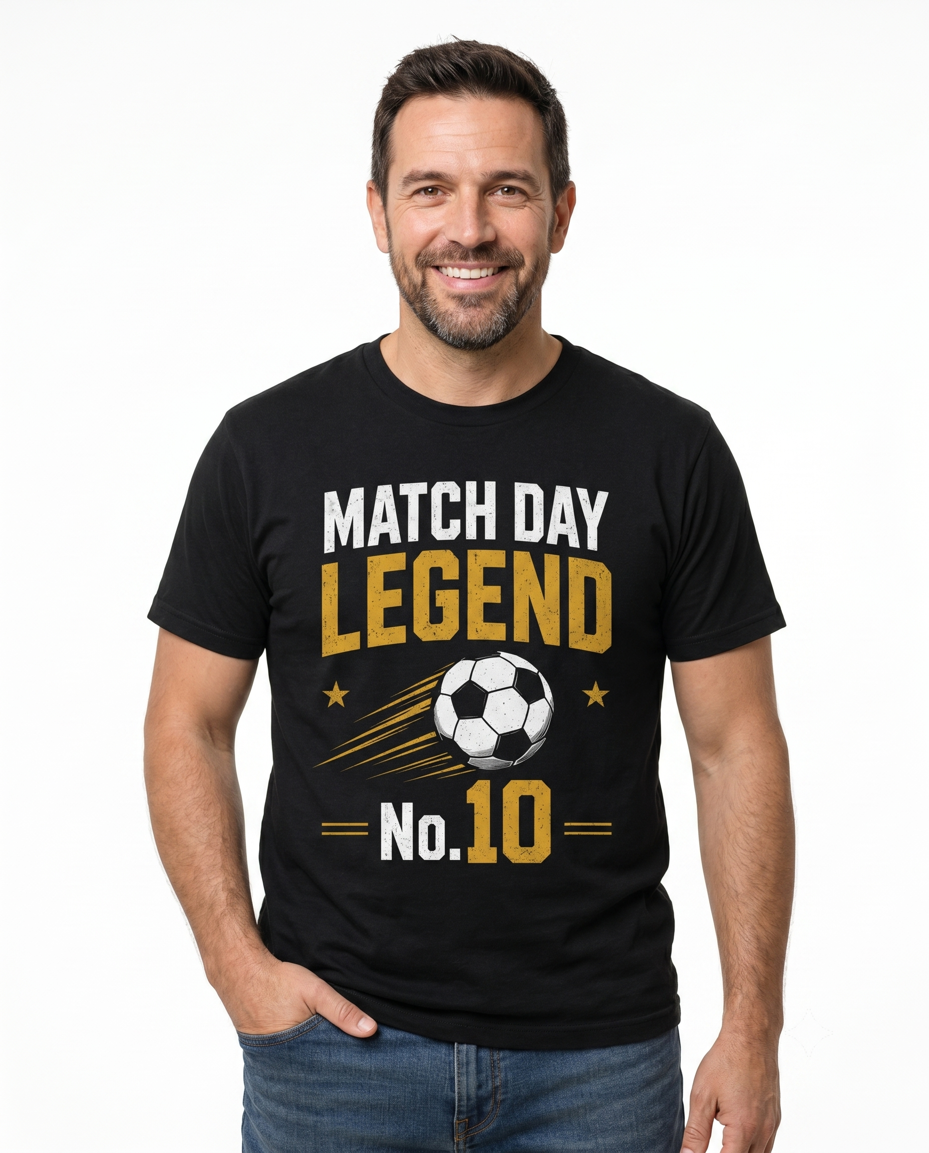 Yellow Roses Match Day Legend & Future Legend No.10 Father Son Matching T-Shirt Combo
