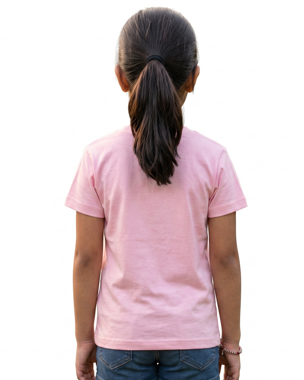 Radha Krishna Girls T-Shirt | Pink Printed T-Shirt for Kids | Janmashtami & Festive Wear