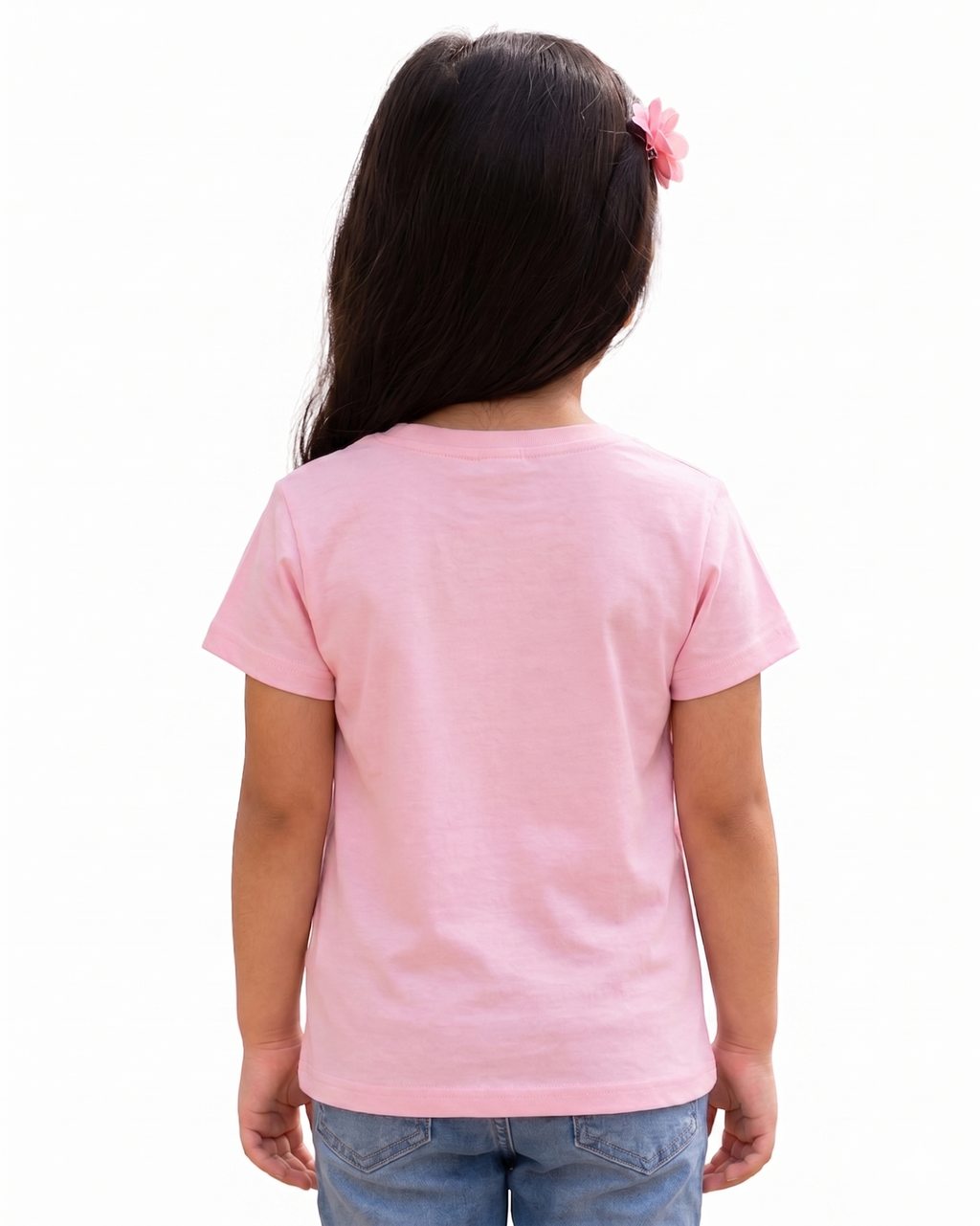 Little Devotee Jai Jagannath Girls T-Shirt | Premium Cotton Round Neck | Soft Printed Tee for Kids (3–15 Years) | Pink