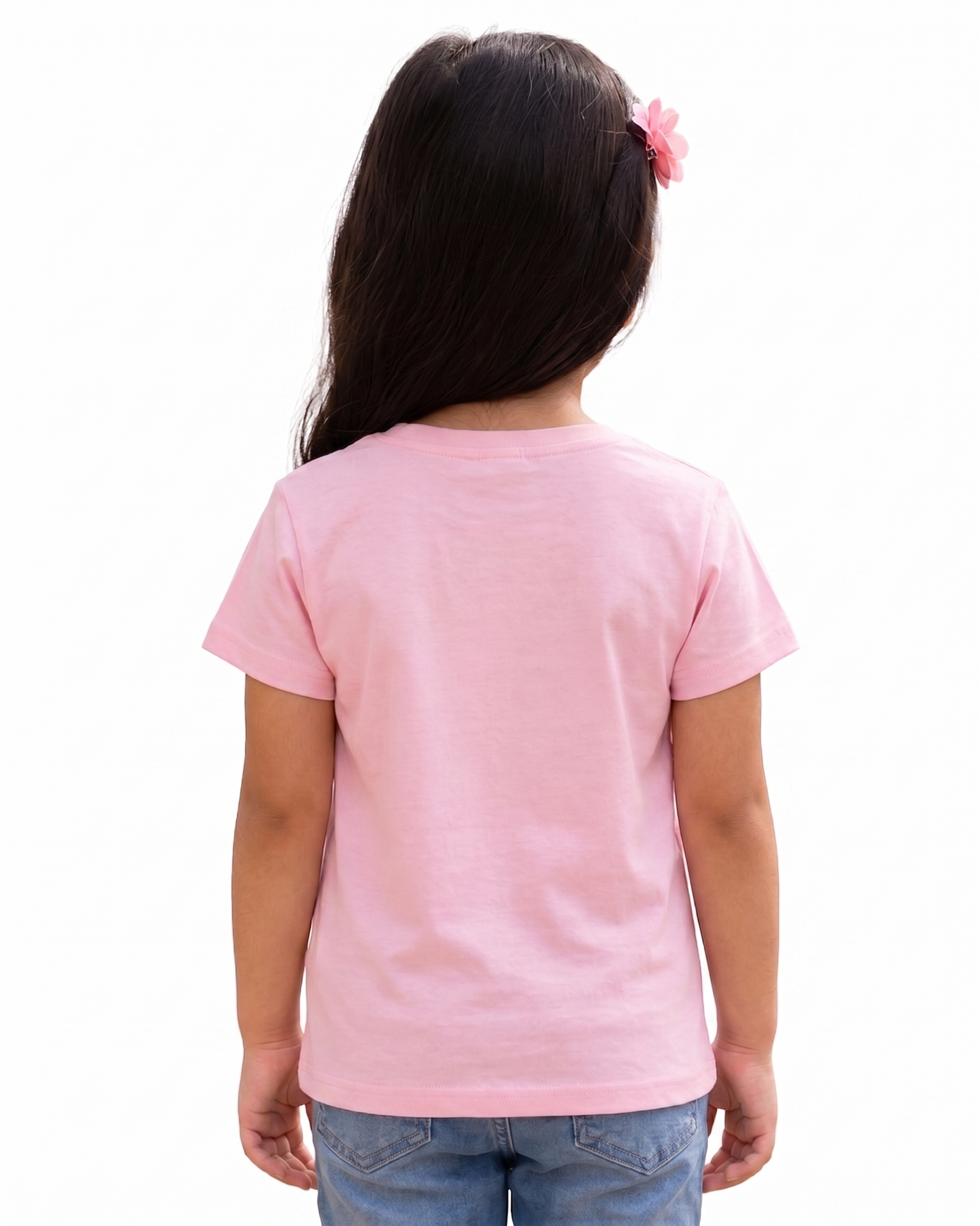 Little Devotee Jai Jagannath Girls T-Shirt | Premium Cotton Round Neck | Soft Printed Tee for Kids (3–15 Years) | Pink