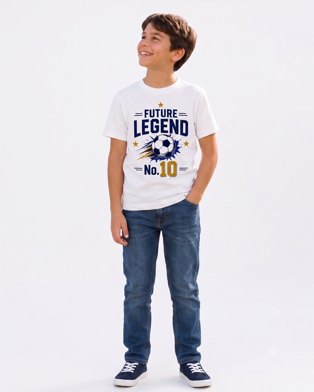 Yellow Roses Match Day Legend & Future Legend No.10 Father Son Matching T-Shirt Combo