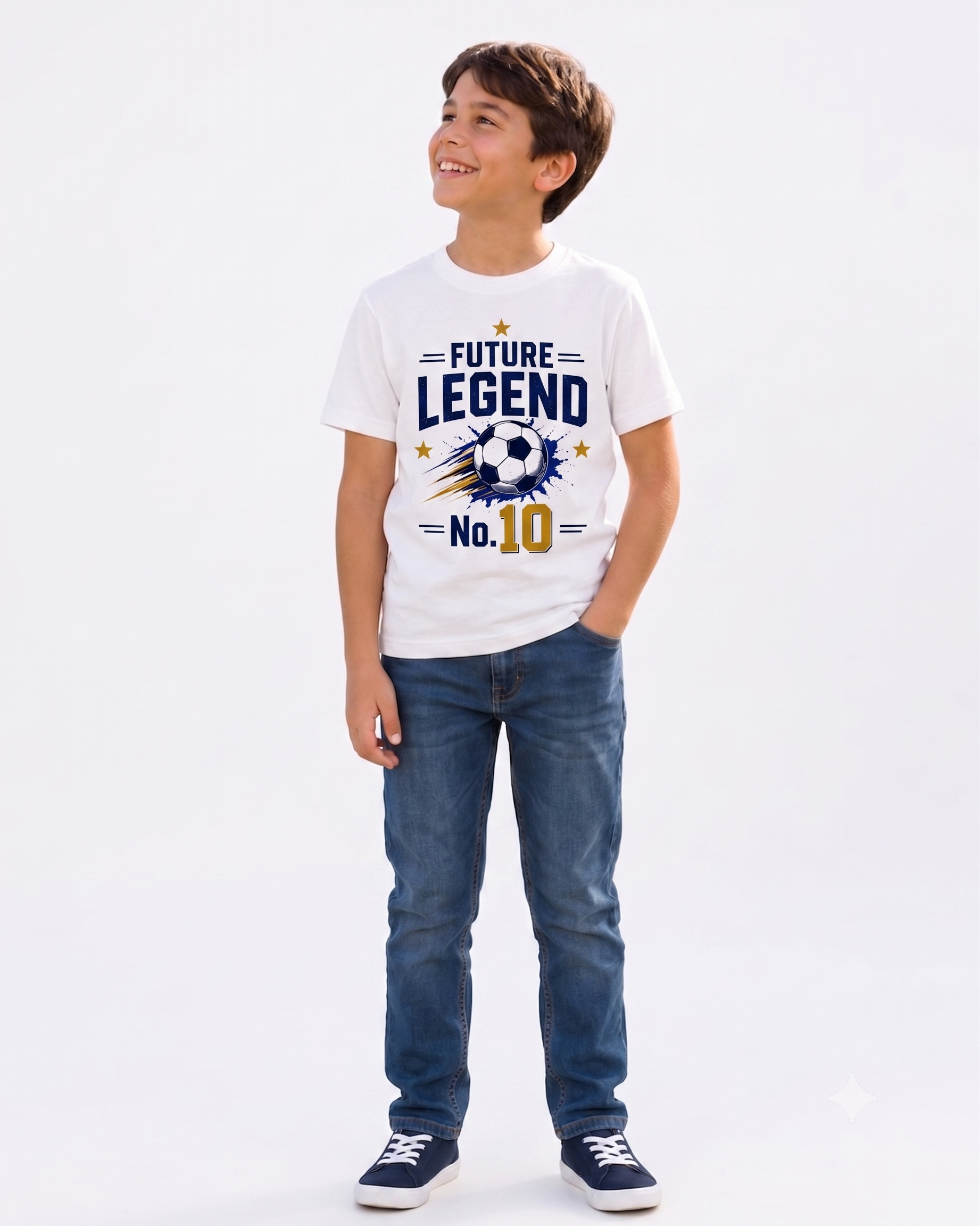 Yellow Roses Match Day Legend & Future Legend No.10 Father Son Matching T-Shirt Combo