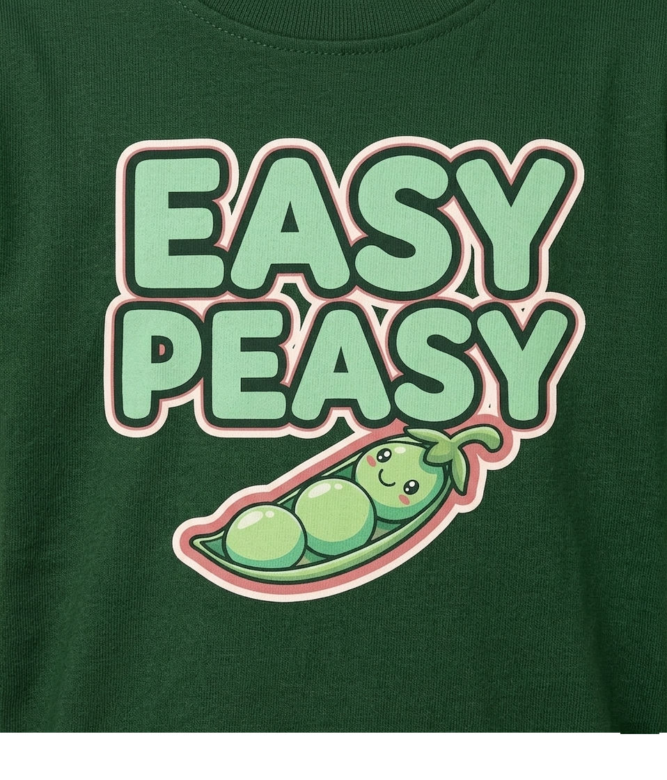 Easy Peasy Kids T-Shirt – Cute Graphic Cotton Tee for Boys & Girls