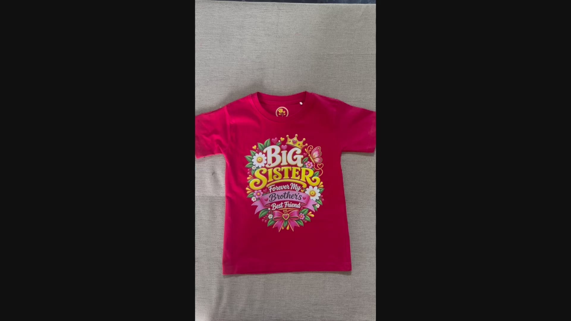Big Sister T-Shirt for Girls | Forever My Brother’s Best Friend | Raksha Bandhan Gift