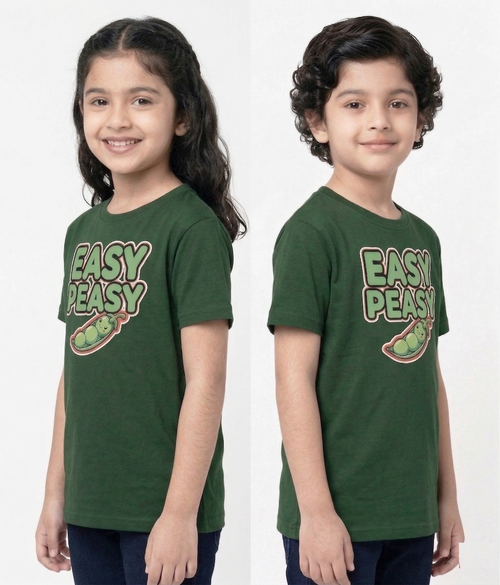 Easy Peasy Kids T-Shirt – Cute Graphic Cotton Tee for Boys & Girls