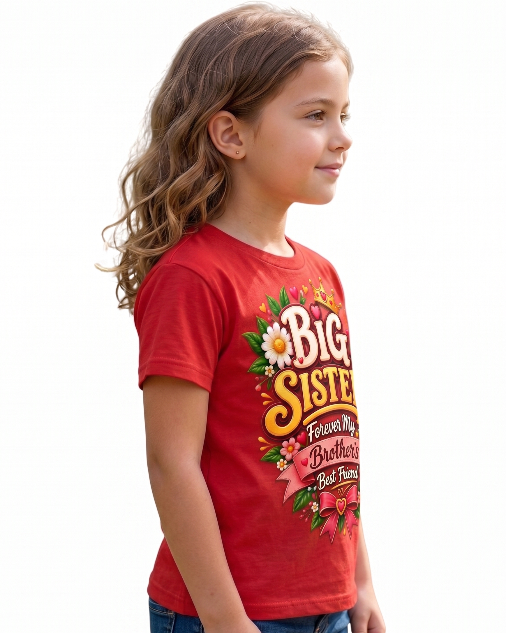 Big Sister T-Shirt for Girls | Forever My Brother’s Best Friend | Raksha Bandhan Gift