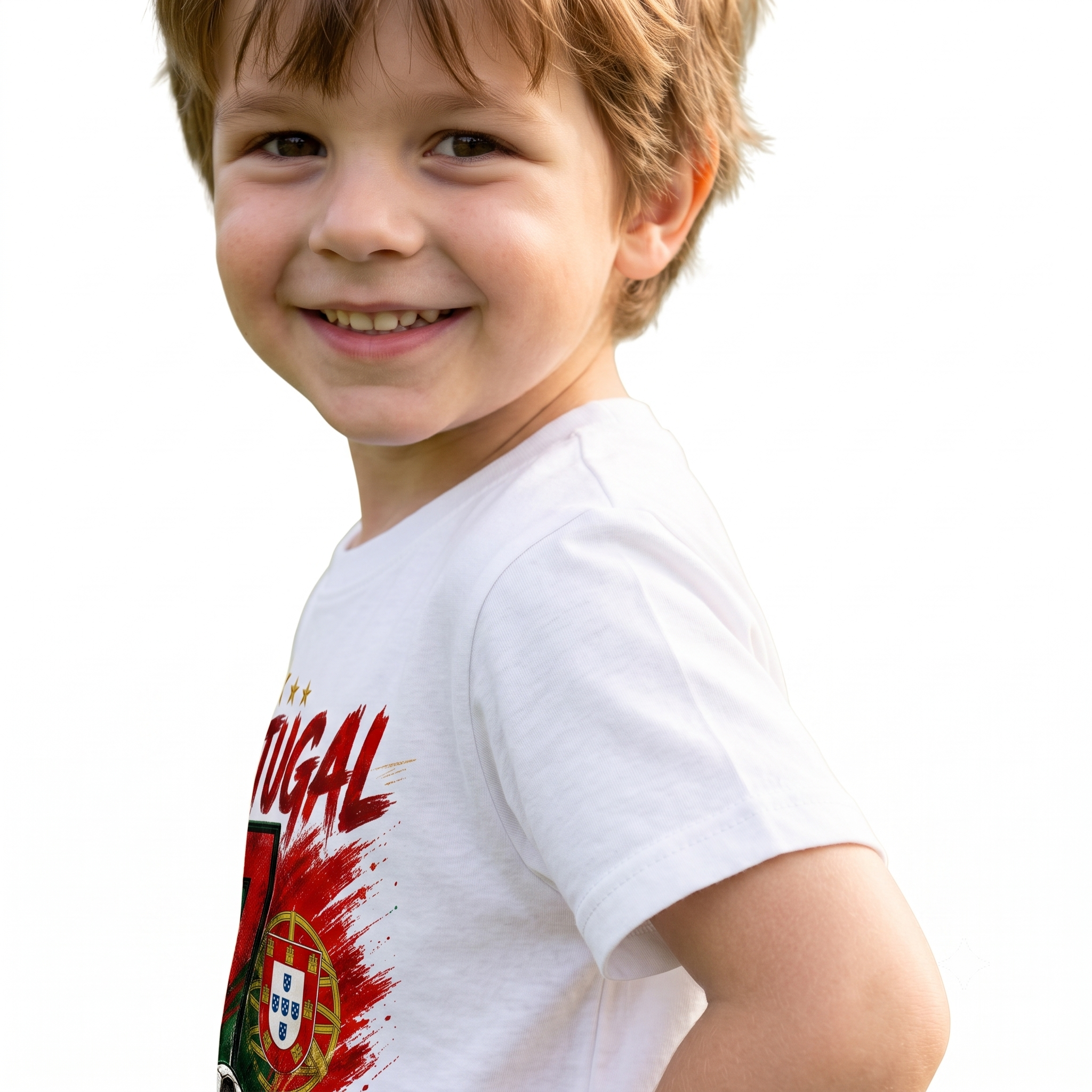 Portugal Inspired T-Shirt for Kids & Teens | Portuguese Football Fan Tee
