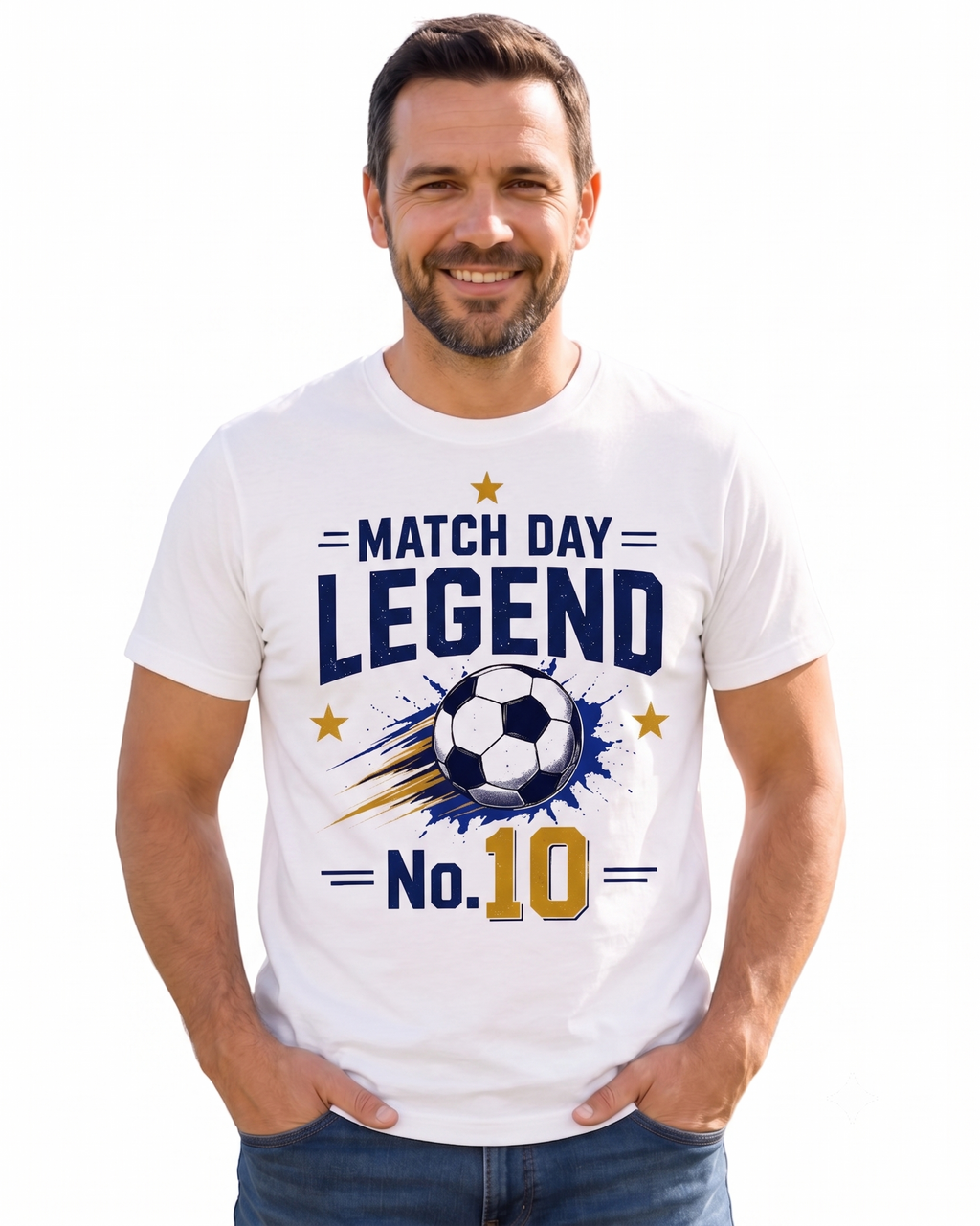 Yellow Roses Match Day Legend & Future Legend No.10 Father Son Matching T-Shirt Combo