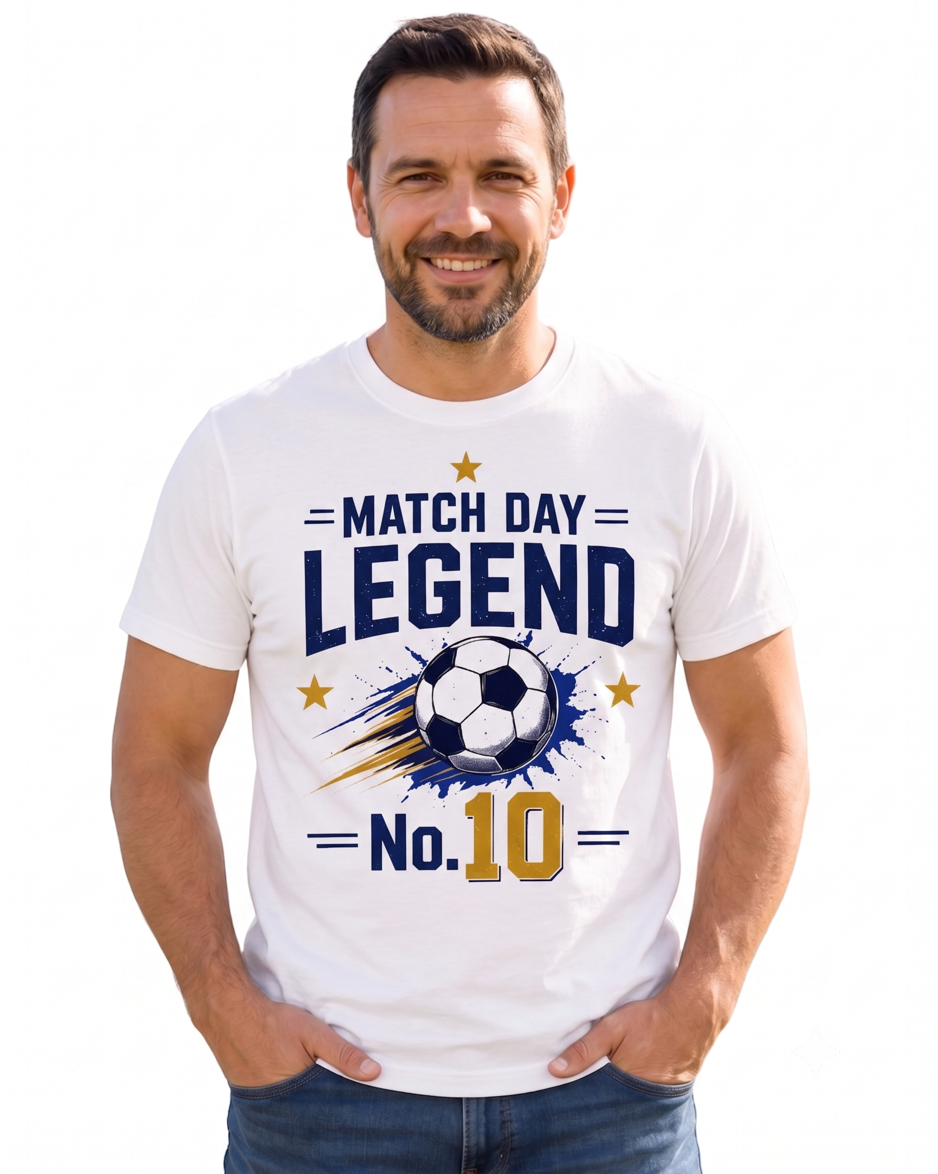 Yellow Roses Match Day Legend & Future Legend No.10 Father Son Matching T-Shirt Combo